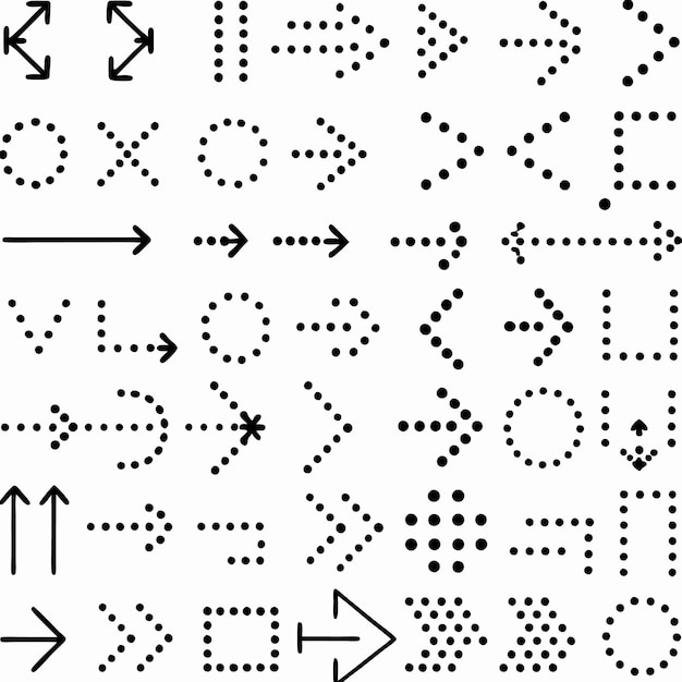 アイルアイコンセットは視覚的に方向を指します