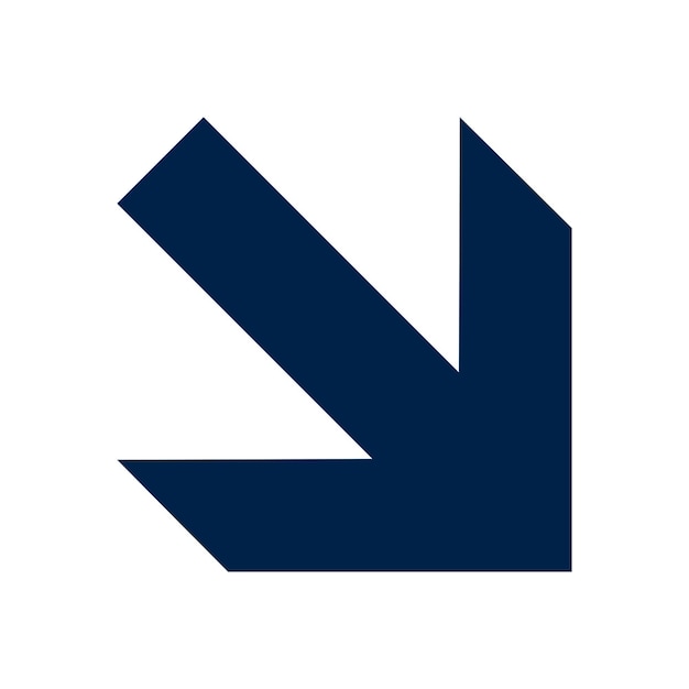 Vettore icona a freccia in stile piatto alla moda simbolo a freccia vettoriale isolato per il tuo sito web design logo app ui