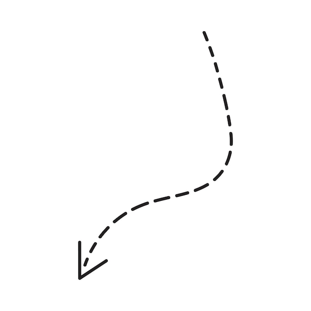 Вектор значка стрелки нарисован вручную Эскиз стрелки ручной работы каракули проведите пальцем вверх по знаку символа на белом фоне Простой векторный дизайн логотипа иллюстративное изображение