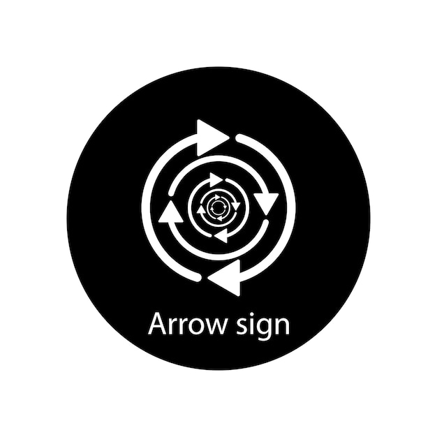 arrow icon vector template illustration logo design