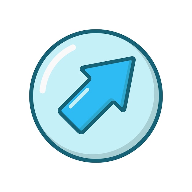 Arrow icon vector on trendy design