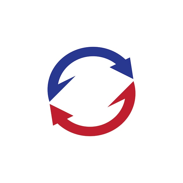 Векторный шаблон логотипа стрелки
