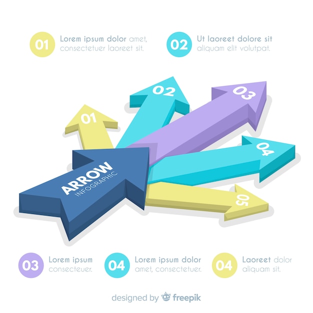 Vector arrow infographic