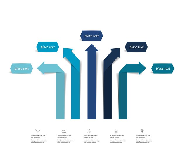 Vector arrow infographics scheme diagram chart flowchart vector