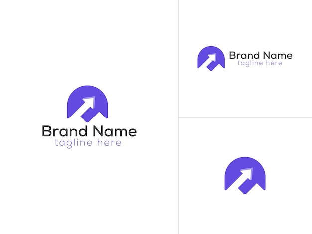 Arrow mark logo design - brand logo design