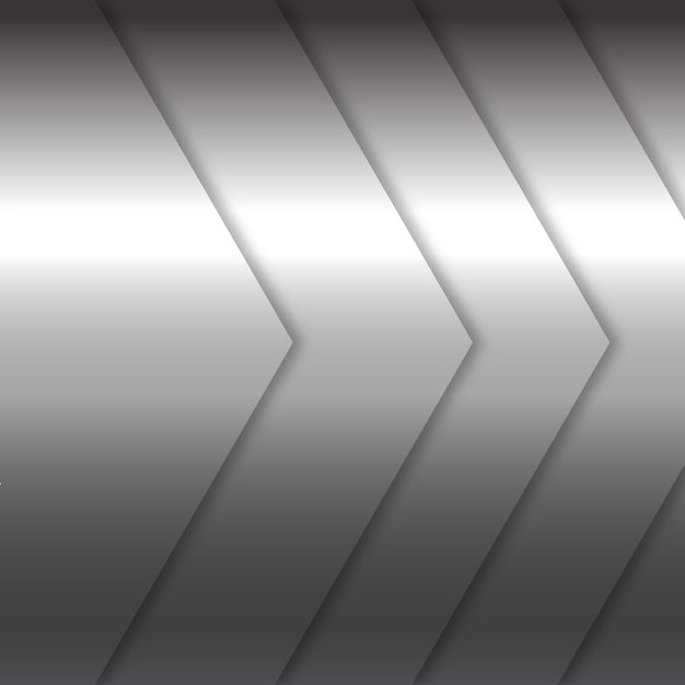 Vector arrow metal background