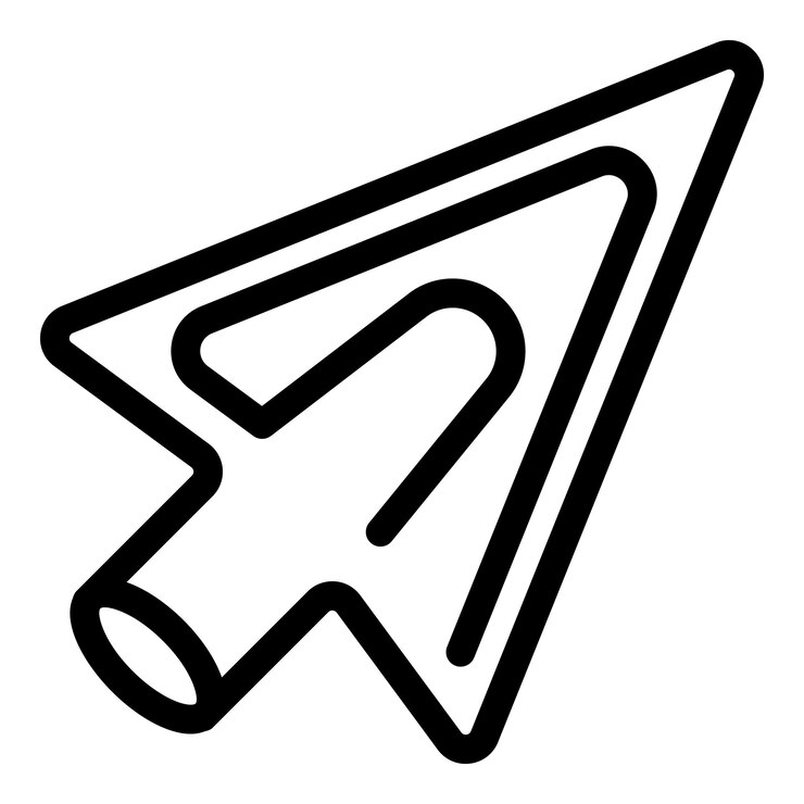 Vector arrow metal part icon outline arrow metal part vector icon for web design isolated on white background
