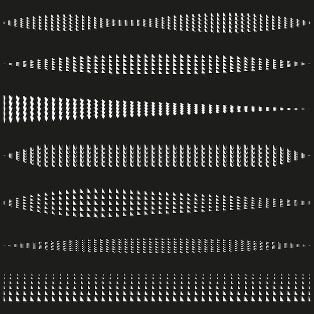 矢印のパターンイラスト 幾何学的な三角形の形 黒と白の対照 ベクトル抽象デザイン