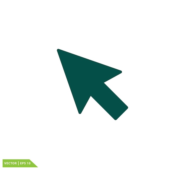 Arrow pointer icon vector logo sjabloon trendy
