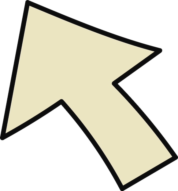 Vector arrow sign doodle