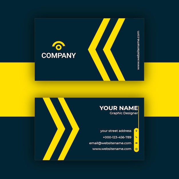 Arrow style professional business card design