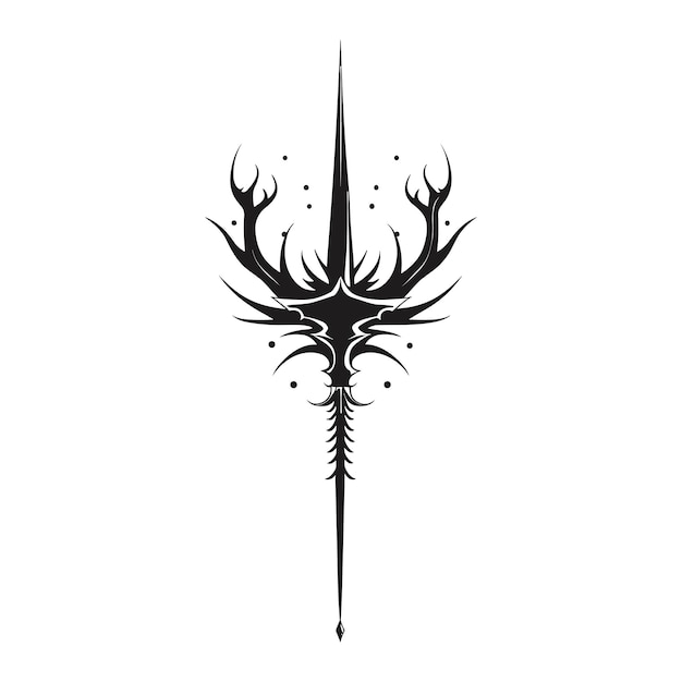 Vector arrow tattoo design