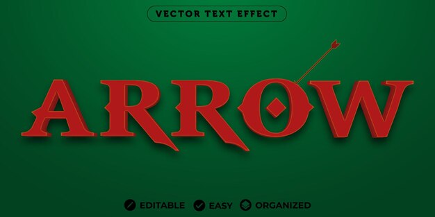 Arrow Text EffectFully Editable Font Text Effect