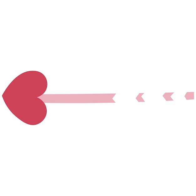 Arrow with heart icon