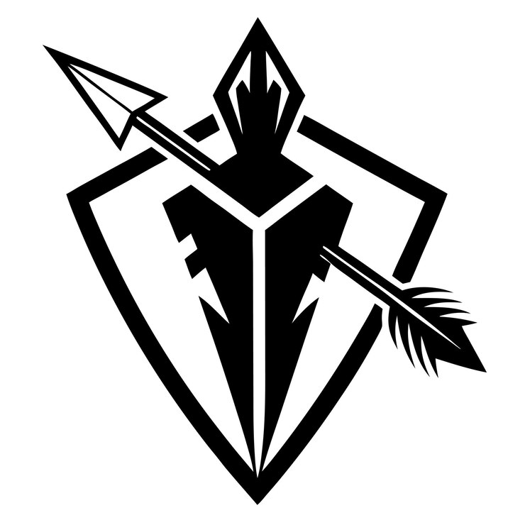 Vector arrowhead silhouette vector illustration