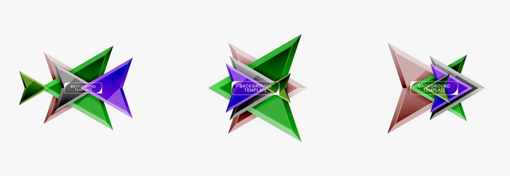 Vector arrows abstract composition for banner background or logo