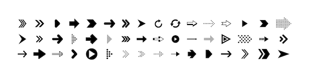 Стрелы Иконки вектора стрелы Символы курсора Знак стрелы Вектор