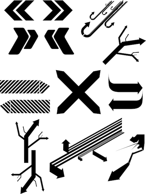 Arrows big black set icons. arrow icon. arrow vector collection. arrow. cursor. grafitti arrow.