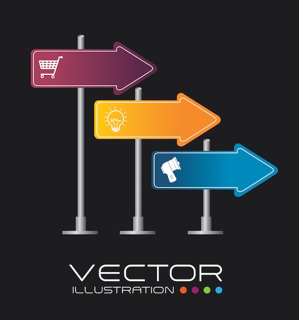 Arrows design vector illustration