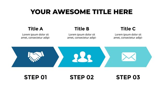 Arrows diagram timeline vector infographic presentation template chart 3 options steps