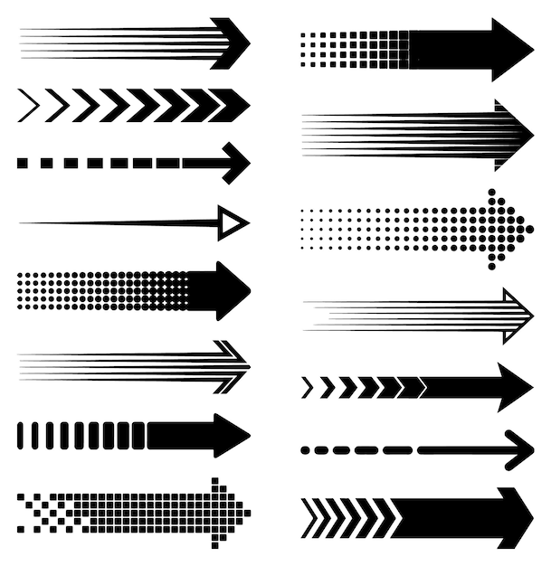 arrows digital art abstract shapes elements patterns icons design illustration with background