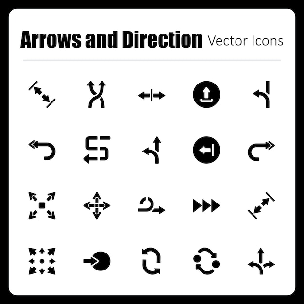 Vector arrows and direction