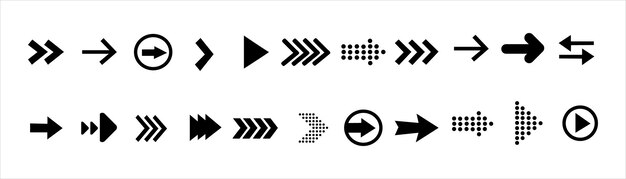 Arrows icon drawing element Arrows set Arrow icon Arrow black colored vector icon Arrows vector