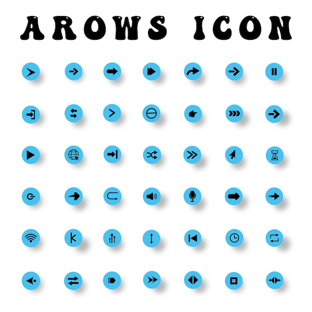 Arrows icon set