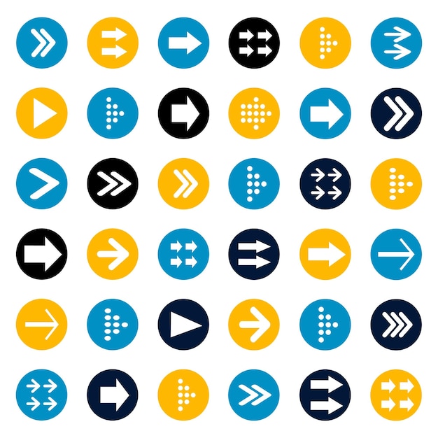 Arrows icons vector illustration