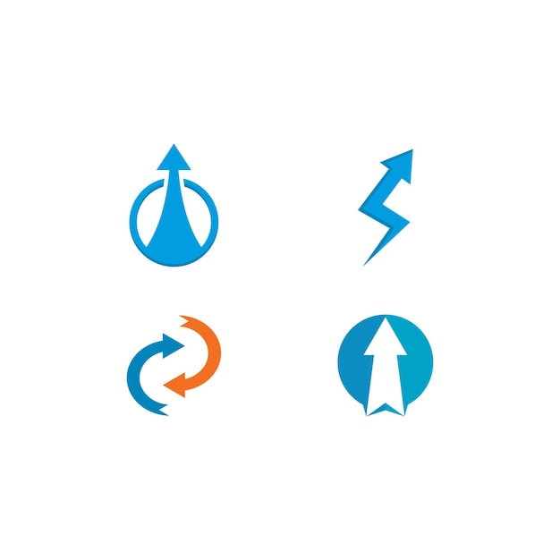 Иллюстрация векторной иконки логотипа стрелок