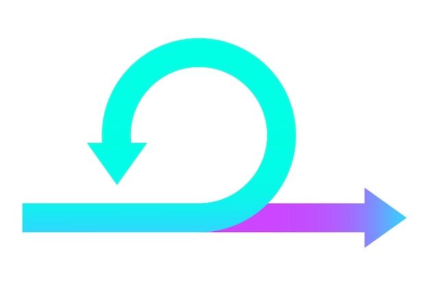 Vettore frecce movimento cerchio illustrazione vettoriale stock immagine