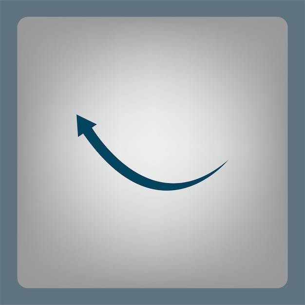 Simbolo del puntatore delle frecce illustrazione vettoriale su sfondo grigio eps 10
