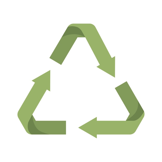 arrows recycle symbol green isolated icon design