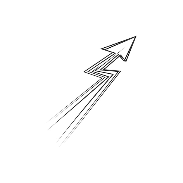 Vector arrows scrible line art