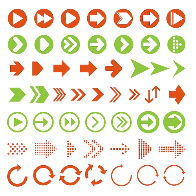 Arrows vector collection with elegant style