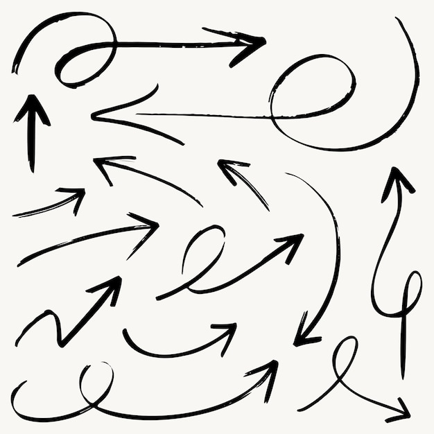 矢印ベクトル イラスト セット ビジネス プランの教育とプレゼンテーション用