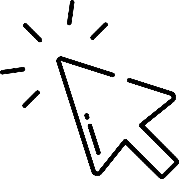 arrowsolid outline vector illustration