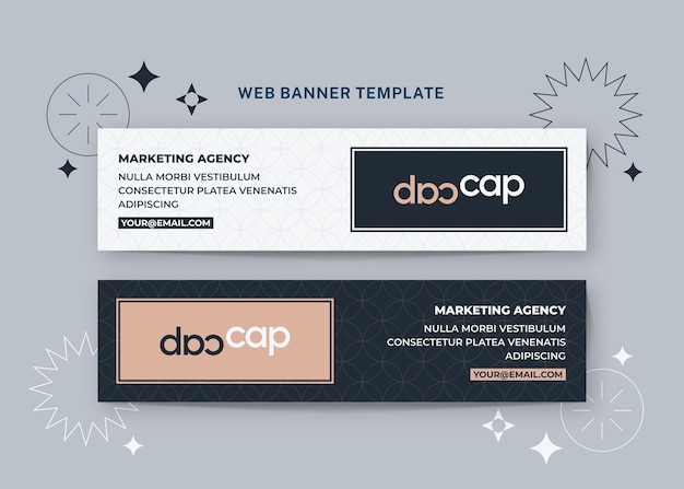 Art banner template for social media and websites