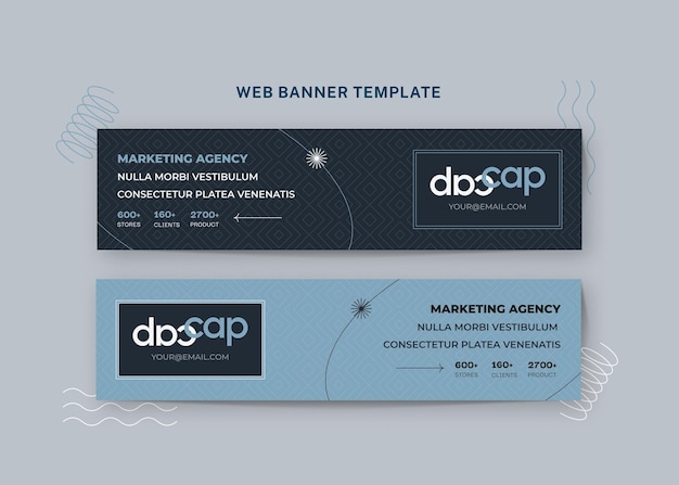 Art banner template for social media and websites