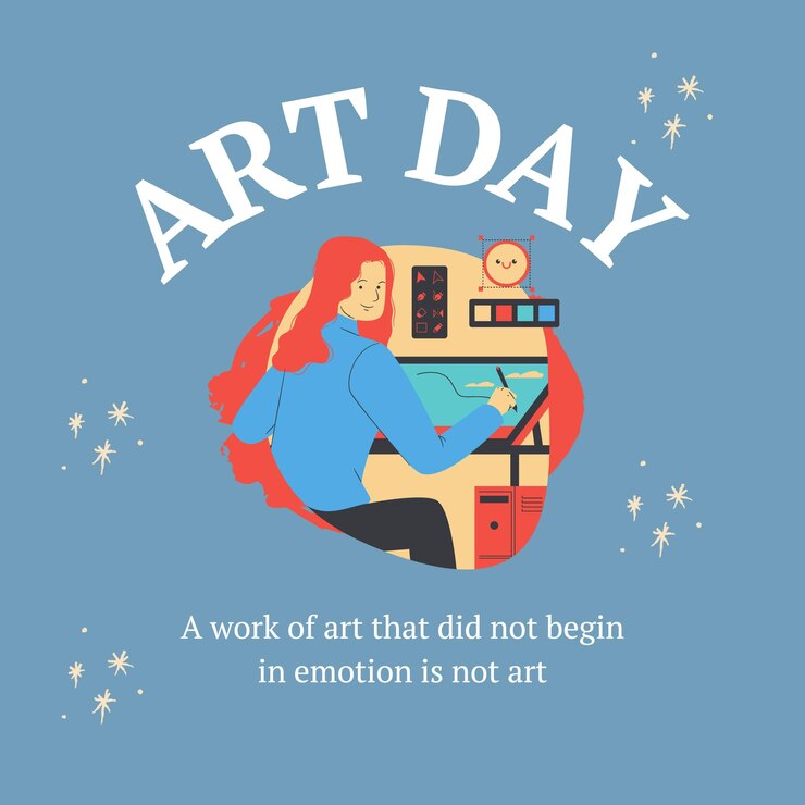 Vector art day celebration