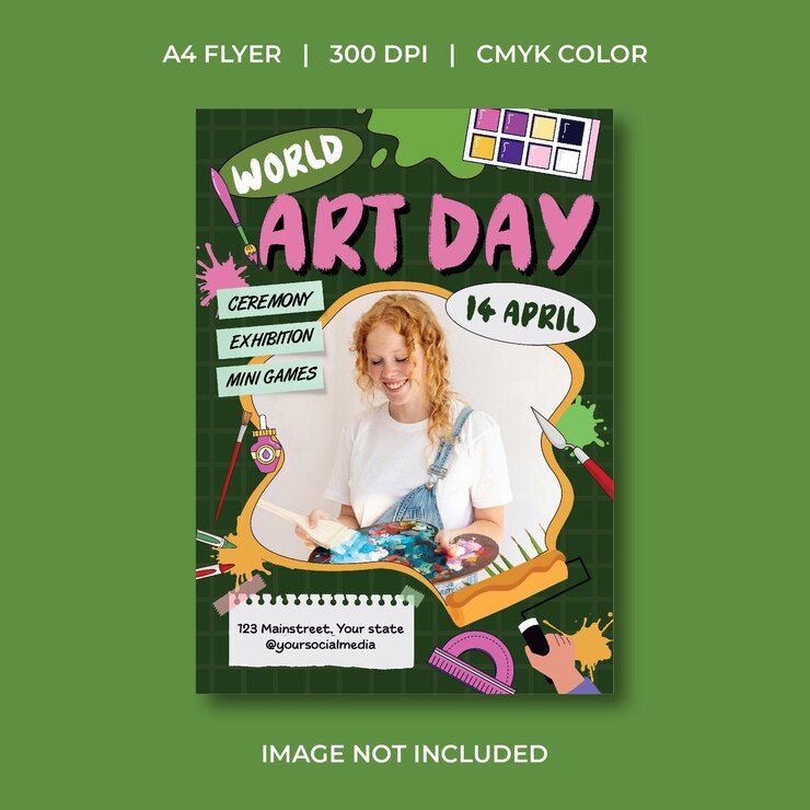 Vector art day flyer