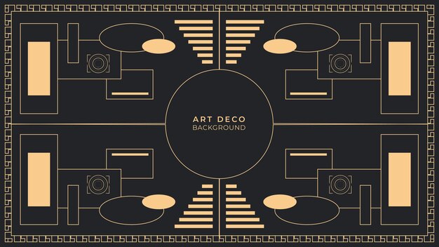 Vector art deco achtergrond