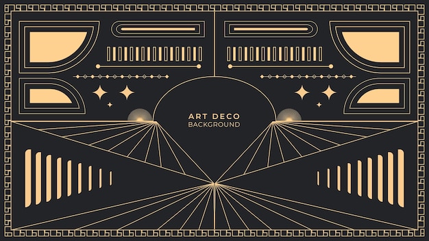 Vector art deco achtergrond