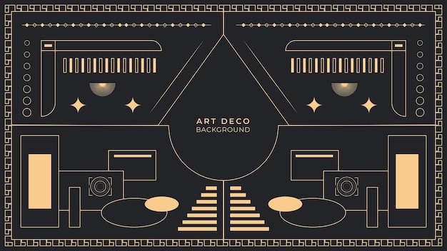 Vector art deco achtergrond