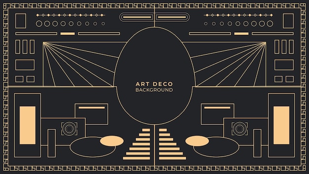 Vector art deco achtergrond