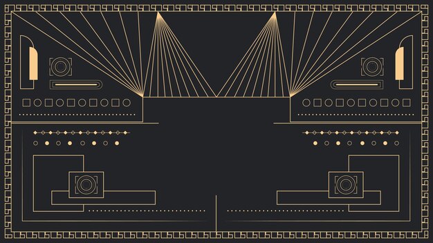 Vector art deco achtergrond