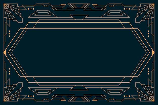 art deco background with decorative elements