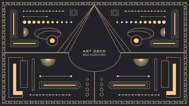 Vector art deco background