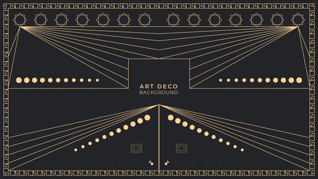 Vector art deco background