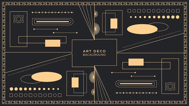 Vector art deco background